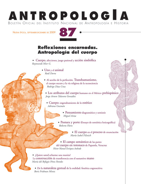 					Ver Núm. 87 (2009): Reflexiones encarnadas. Antropología del cuerpo
				