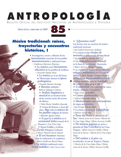 					Ver Núm. 85 (2009): Música tradicional: raíces, trayectorias y encuentros históricos, I
				