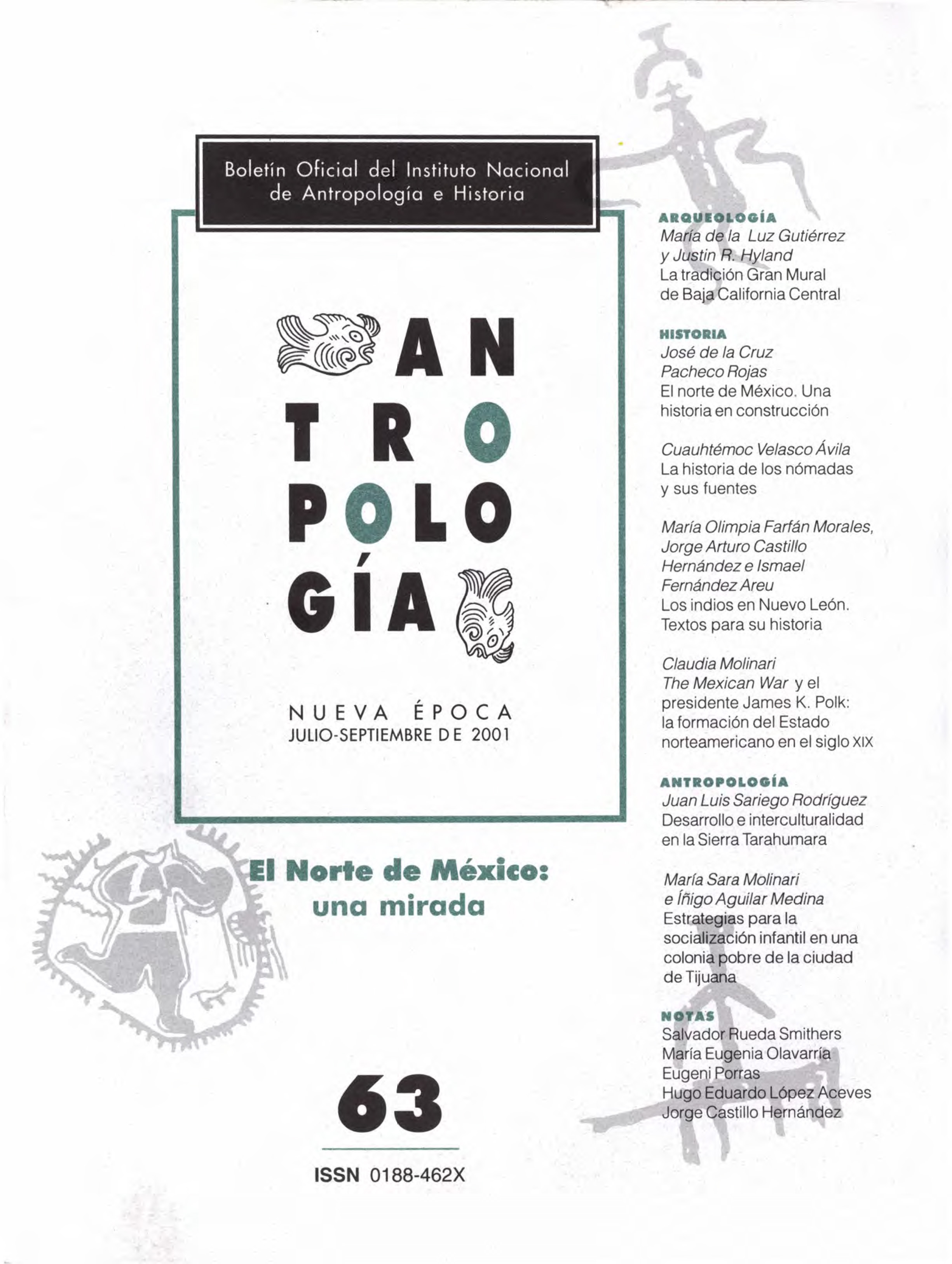 					Ver Núm. 63 (2001): El Norte de México: una mirada
				