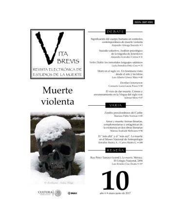 					Ver Núm. 10 (2017): Muerte violenta
				
