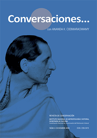 					Ver Núm. 6 (2018): Conversaciones... con Ananda K. Coomaraswamy
				