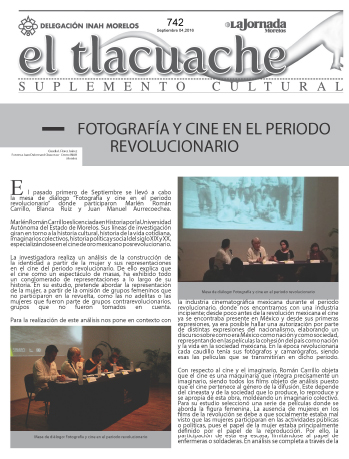 					View No. 742 (2016): El Tlacuache
				