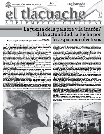 					Ver Núm. 543 (2012): El Tlacuache
				