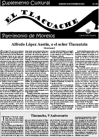 					Ver Núm. 236 (2006): El Tlacuache
				