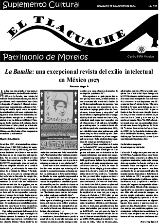 					Ver Núm. 223 (2006): El Tlacuache
				