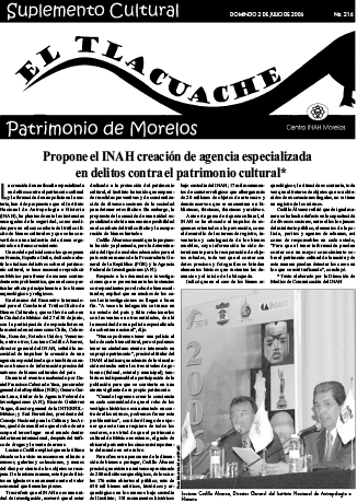 					Ver Núm. 216 (2006): El Tlacuache
				