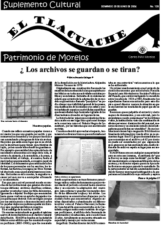 					Ver Núm. 128 (2004): El Tlacuache
				