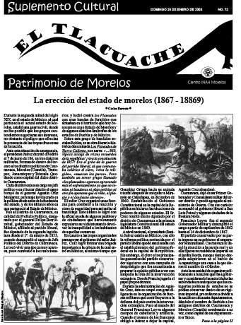 					View No. 72 (2003): El Tlacuache
				