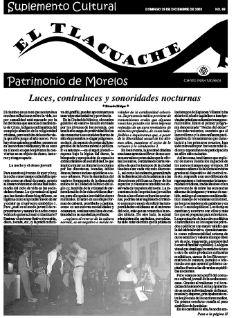 					View No. 69 (2002): El Tlacuache
				