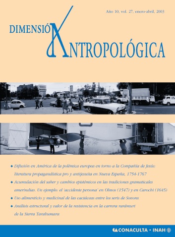 					Ver Vol. 27 (2003): Dimensión Antropológica
				