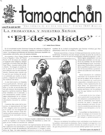 					Ver 2001: Tamoanchan. 2001-04-09
				